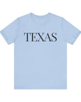 Texas - Women's Relax Short Sleeve Tee Baby Blue T-Shirt