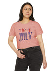 4th OF JULY Women's Festival Crop Top T-Shirt