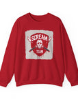 Scream Team Crewneck Sweatshirt - Perfect for Halloween, Casual Style, Cozy Comfort, Unisex Gift, Horror Fans