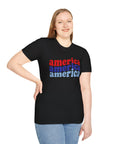 AMERICA AMERICA Women's Softstyle T-Shirt