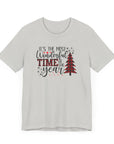 Christmas Tee Shirt - Unisex Jersey Short Sleeve Silver T-Shirt