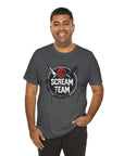 Scream Team Graphic Tee, Halloween Shirt, Unisex Casual Wear, Spooky Party Outfit, Horror Lovers Gift, Movie Night Apparel