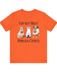 Fur-ight Night Howliday Spirit - Unisex Tee Orange T-Shirt