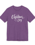 Christmas Joy Unisex Tee Shirt Heather Team Purple T-Shirt