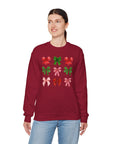 Christmas Bows Sweatshirt Sweatshirt