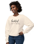 Thankful with Heart - Women's Crewneck Sweatshirt Sweatshirt