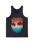 CHASING SUNSET Women's Jersey Tank Dark Grey Tank Top