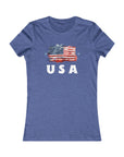 USA Women's Tee Heather True Royal T-Shirt
