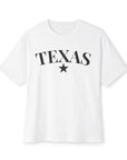 Texas Star - Oversized Boxy T-shirt for Women White T-Shirt