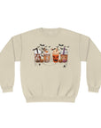 Halloween Coffee Time - Unisex Crewneck Sweatshirt Sandstone Sweatshirt