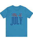 4TH OF JULY Women's Tee Aqua T-Shirt