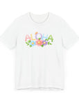 Aloha Blossum Women's Tee - Vibrant Style White T-Shirt