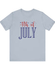 4th of July - Men's Tee Shirt Light Blue T-Shirt
