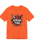 Scream Team Graphic Tee, Halloween Shirt, Unisex Casual Wear, Spooky Party Outfit, Horror Lovers Gift, Movie Night Apparel
