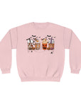 Halloween Coffee Time - Unisex Crewneck Sweatshirt Classic Pink Sweatshirt
