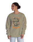 Fall Pumpkin Crewneck Sweatshirt — “Oh My Gourd, It’s Fall” Autumn Graphic
