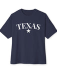 Texas Star - Oversized Boxy T-shirt for Women Navy T-Shirt