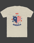 WE LOVE AMERICA Men's Tee Solid Cream T-Shirt