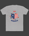 WE LOVE AMERICA Men's Tee Solid Light Grey T-Shirt