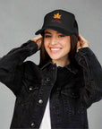 Embroidered Fall Vibes Foam Trucker Hat, Autumn Hat, Cool Weather Accessory, Outdoor Lifestyle, Gift for Him/Her