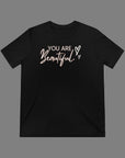 You Are Beautiful Women's Tee Solid Black TriBlend T-Shirt