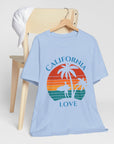 State of California Love - Women's Jersey T-Shirt Baby Blue T-Shirt
