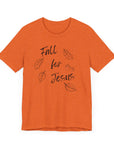 Fall for Jesus - Unisex Tee Heather Orange T-Shirt