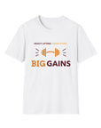 Big Gains - Men's Soft T-Shirt White T-Shirt