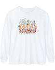 Thankful Grateful Blessed - Unisex Garment-dyed Long Sleeve T-Shirt White Long-sleeve