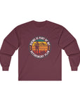 Retirement Plan - Men's Long Sleeve Tee Maroon Long-sleeve