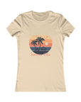 Summer Vibe-Women's Fitted Tee Soft Cream T-Shirt