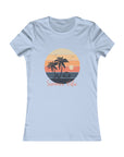 Summer Vibe-Women's Fitted Tee Baby Blue T-Shirt