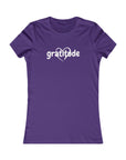 Gratitude with Heart - Women's Fitted Tee Team Purple T-Shirt