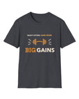 Big Gains - Men's Soft T-Shirt Dark Heather Grey T-Shirt