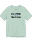 Strength Power Discipline Unisex Tee Heather Prism Mint T-Shirt