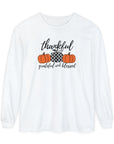 Thankful Grateful Blessed -Unisex Long Sleeve T-Shirt White Long-sleeve