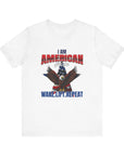 American Made Wake Lift Repeat Unisex Jersey Short Sleeve Tee White T-Shirt