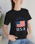 USA Womens Jersey Short Sleeve Tee Shirt T-Shirt
