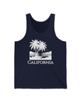 California - Men's Tank Top Navy Tank Top