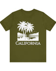 California - Men's Jersey Tee Shirt Olive T-Shirt