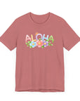 Aloha Blossum Women's Tee - Vibrant Style Mauve T-Shirt