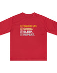 WAKE UP GRIND SLEEP REPEAT Women's Performance T-shirt Sport Red T-Shirt
