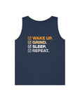 WAKE UP GRIND REPEAT Men's Tank Top Navy Tank Top
