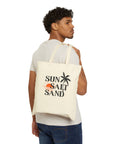 Canvas Tote Bag - Sun, Salt, Sand Design for Spring and Summer Bags