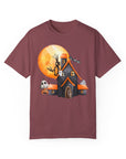 Haunted House - Soft Washed Unisex Tee Shirt Vineyard T-Shirt