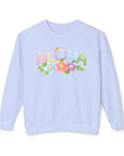 Aloha Blossom Crewneck Sweatshirt - Women's Sweatshirt for Summer Vibes Hydrangea Sweatshirt
