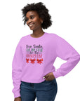 Christmas Lightweight Sweatshirt - Dear Santa I am too cute Sweatshirt