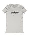 Gratitude with Heart - Women's Fitted Tee Silver T-Shirt