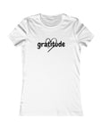 Gratitude with Heart - Women's Fitted Tee White T-Shirt