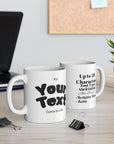 Personalized Ceramic Mug with Inspirational Quotes - Custom Gift for Coffee Lovers